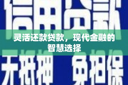 富里灵活还款贷款，现代金融的智慧选择
