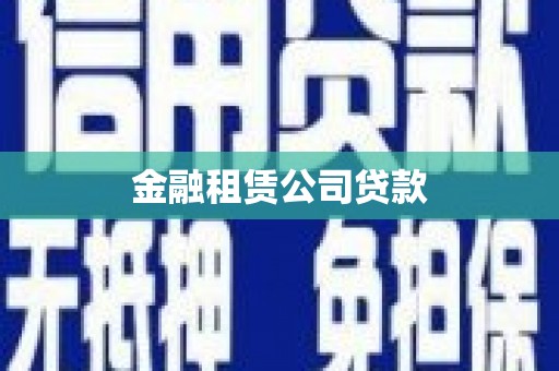 富里金融租赁公司贷款
